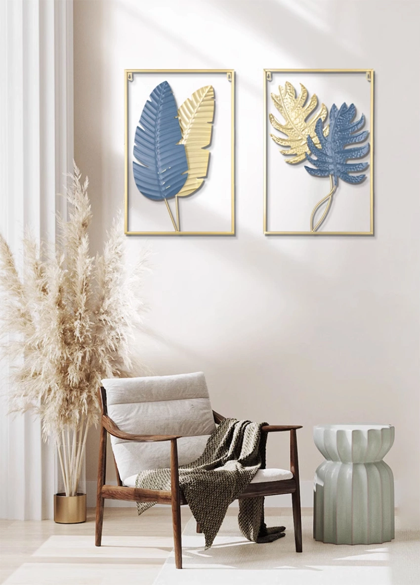 Modern Living Room Metal Iron Art Three-Dimensional Flower Wall Hanging Decoration