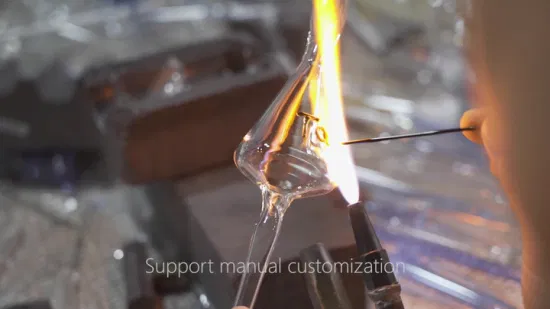 Produttore cinese di pipe in vetro Pipa in vetro per fumatori tipo clessidra rosa viola